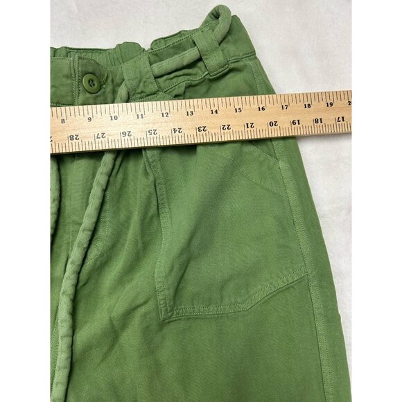 FREE PEOPLE Sz Medium RANCHER WIDELEG CHINO PANT IN GREEN - Picture 5 of 11
